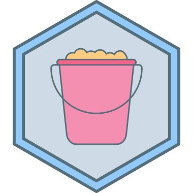 Kum kovası. Web simgesi basit tasarım