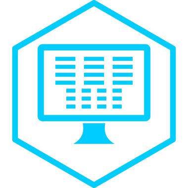 Bilgisayar. Web simgesi basit illüstrasyon