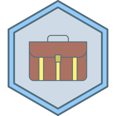 evrak çantası ikonu vektör illüstrasyonu