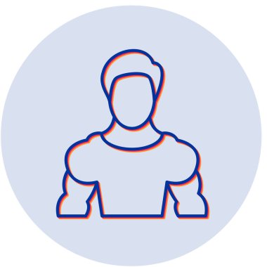 Eğitmen simgesinin vektör illüstrasyonu