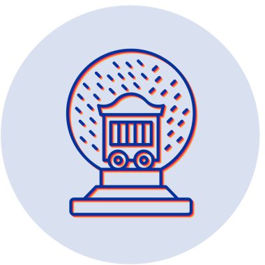 Kristal Top simgesinin vektör illüstrasyonu