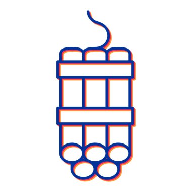 bomba simgesi, vektör illüstrasyonu basit tasarım