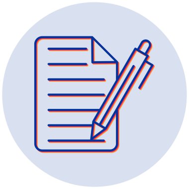 Belge. Web simgesi basit illüstrasyon