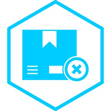 Kutu. Web simgesi basit illüstrasyon