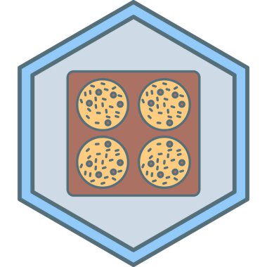 Pizza yiyecek ikonu vektör illüstrasyonu