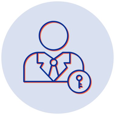 Çilingir simgesi vektör çizimi