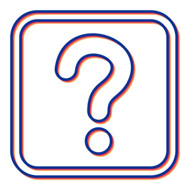 Soru işareti simgesi. internet düğmesi.