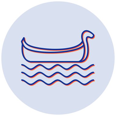 tekne ikonu vektör illüstrasyonu