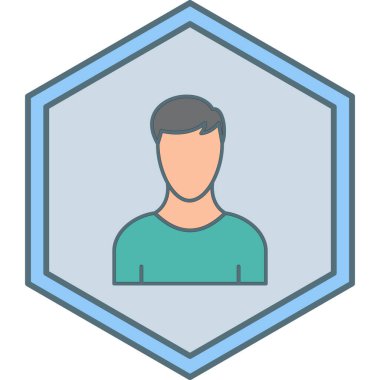 kullanıcı. Web simgesi basit illüstrasyon