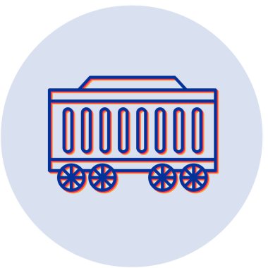 Demiryolu Taşıyıcı ikonunun vektör çizimi