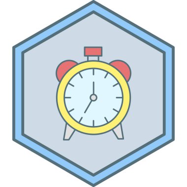 Saat. Web simgesi basit illüstrasyon