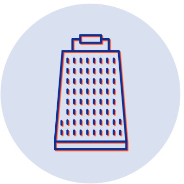 Grater simgesinin vektör illüstrasyonu