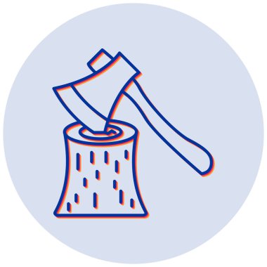 Balta. Web simgesi basit illüstrasyon