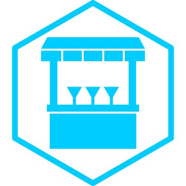 çubuk simgesi, vektör illüstrasyonu basit tasarım