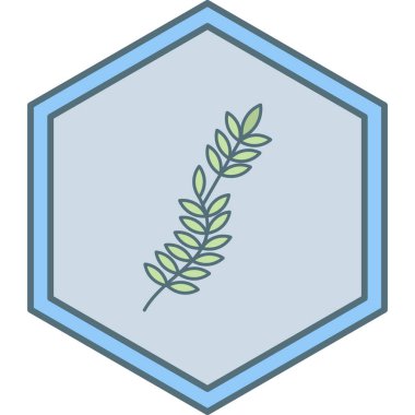 Bitki dalı simgesinin vektör illüstrasyonu