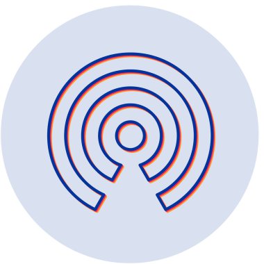 Hava Bırakma simgesinin vektör illüstrasyonu