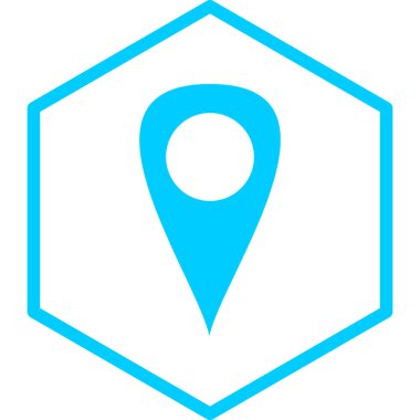 konum. Web simgesi basit illüstrasyon