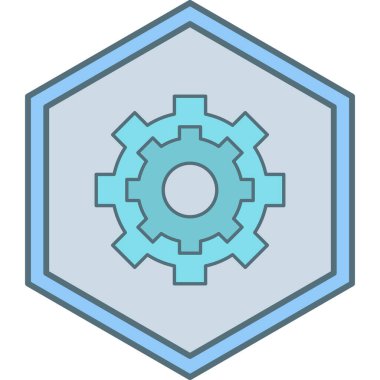 modada izole edilmiş arkaplanda dişli simgesi