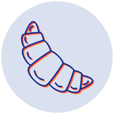 Ay çöreği. Web simgesi basit illüstrasyon