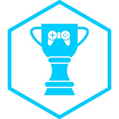 Kupa. Web simgesi basit illüstrasyon