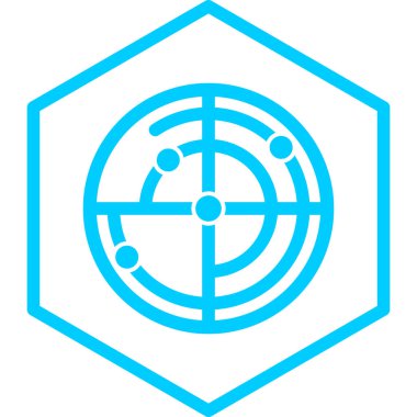 Hedef. Web simgesi basit illüstrasyon