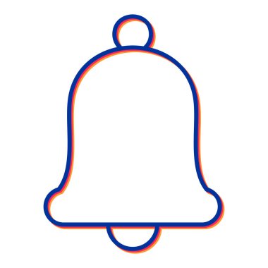 Zil. Web simgesi basit illüstrasyon