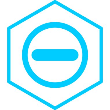 Eksi. Web simgesi basit illüstrasyon