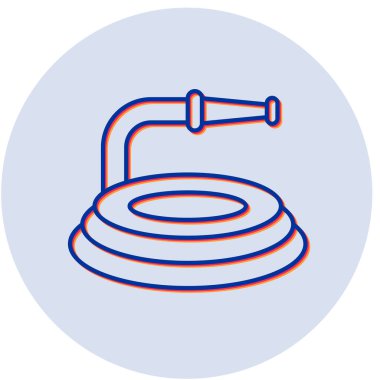 Hosepipe simgesinin vektör çizimi