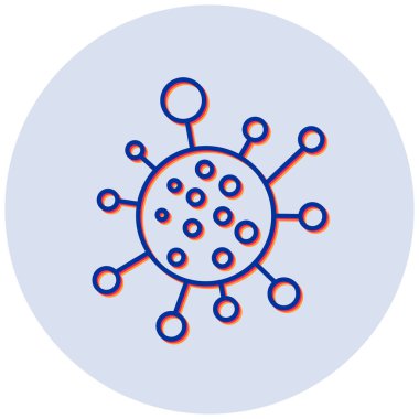 Virüs. Web simgesi basit tasarım