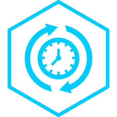 Saat. Web simgesi basit illüstrasyon