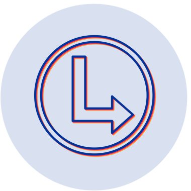 Sağ Aşağı simgenin vektör illüstrasyonu