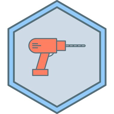 matkap simgesi, vektör illüstrasyonu basit tasarım