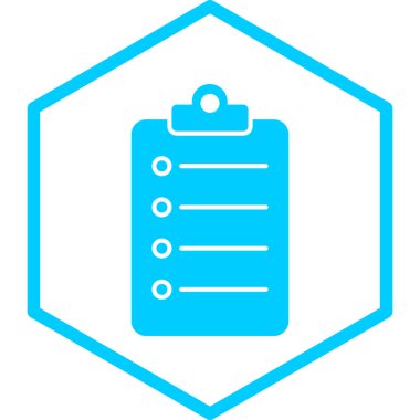 Kontrol listesi. Web simgesi basit illüstrasyon