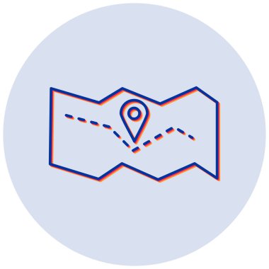 konum. Web simgesi basit illüstrasyon