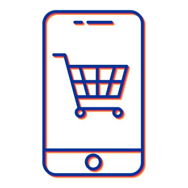 cep telefonu ikonu vektör illüstrasyonu