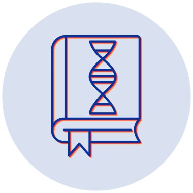 Biyoloji vektör simgesi modern basit tasarım