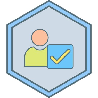 onay işareti simgesinin vektör çizimi