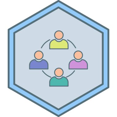 İnsan simgesinin vektör illüstrasyonu