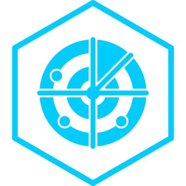 Hedef. Web simgesi basit illüstrasyon