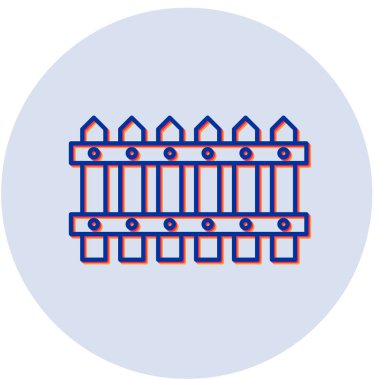 Çit simgesinin vektör illüstrasyonu