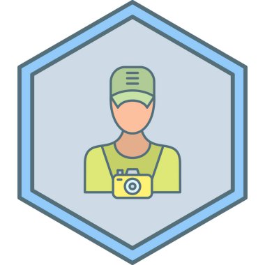 Bir insan simgesinin vektör illüstrasyonu