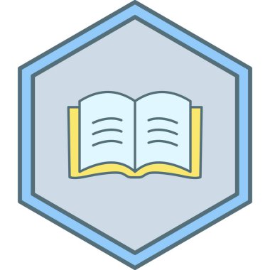 kitap simgesi vektör illüstrasyonu