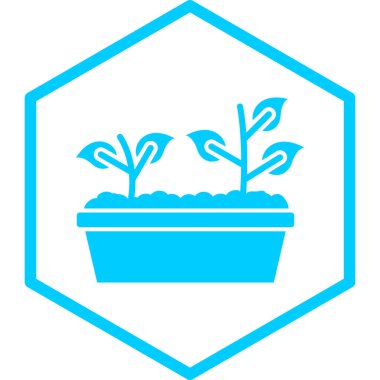 bitki simgesi vektör illüstrasyonu