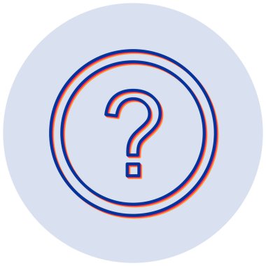 Soru işareti. Web simgesi