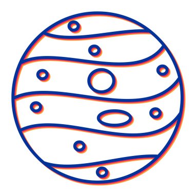 Çizgi film simgesinin vektör çizimi