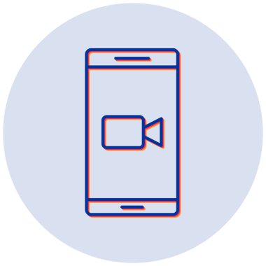 Video seslenmek kutsal kişilerin resmi, vektör çizim