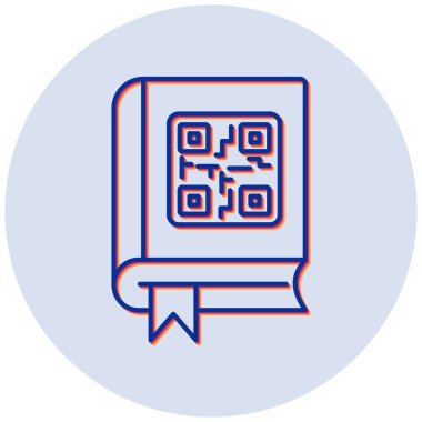 qr kod simgesi vektör çizimi