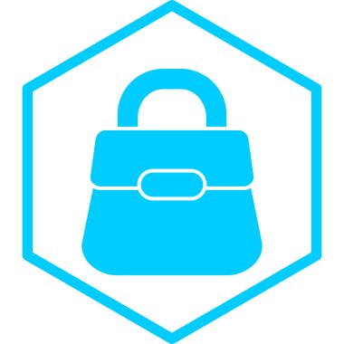 Çanta. Web simgesi basit illüstrasyon