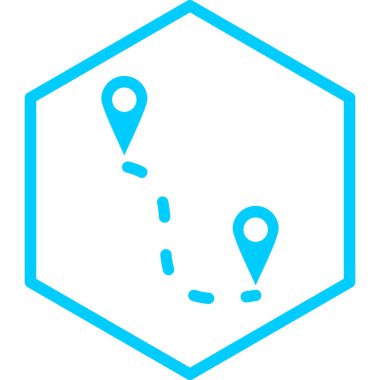 Harita. Web simgesi basit illüstrasyon