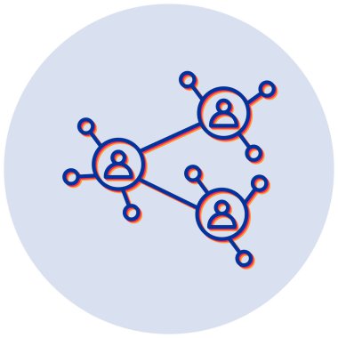 şebeke. Web simgesi basit illüstrasyon